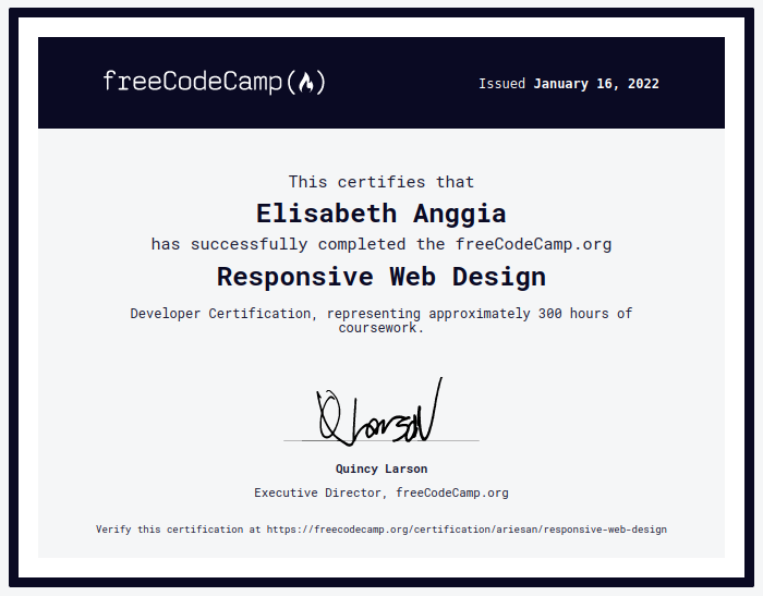 sertifikat freecodecamp